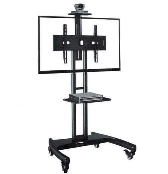 Support TV mobile avec roulettes