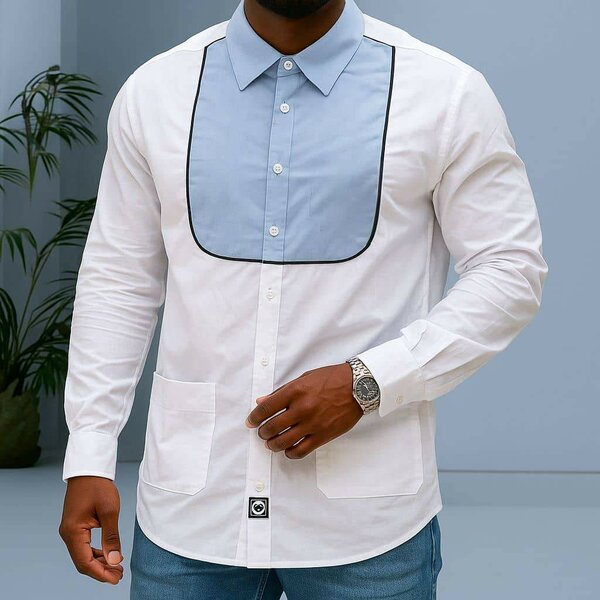 Chemise Homme Bicolore Élégante