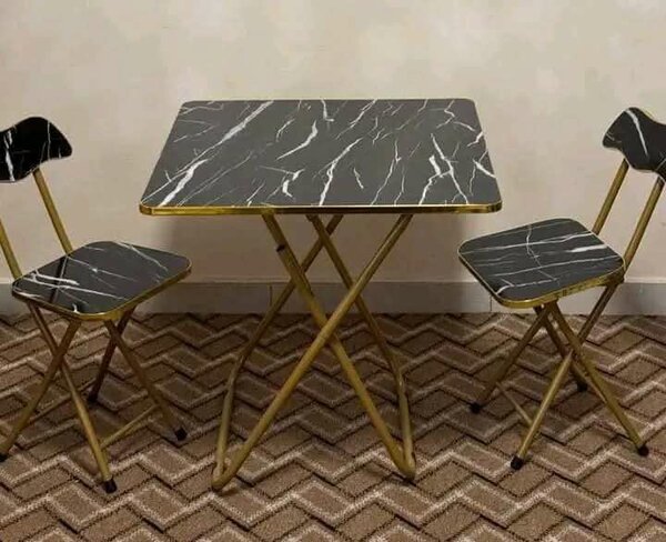 Table pliante design marbre