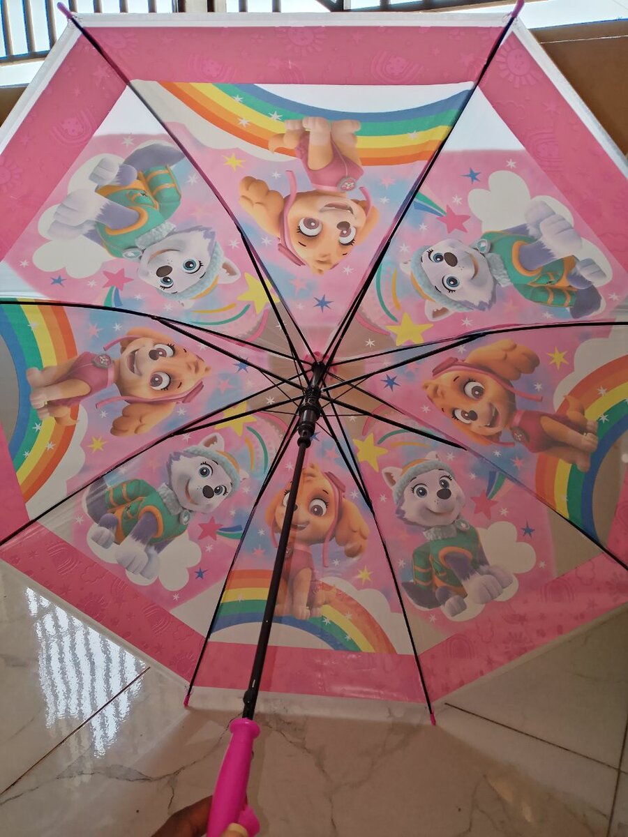 Parapluie magique enfant rose