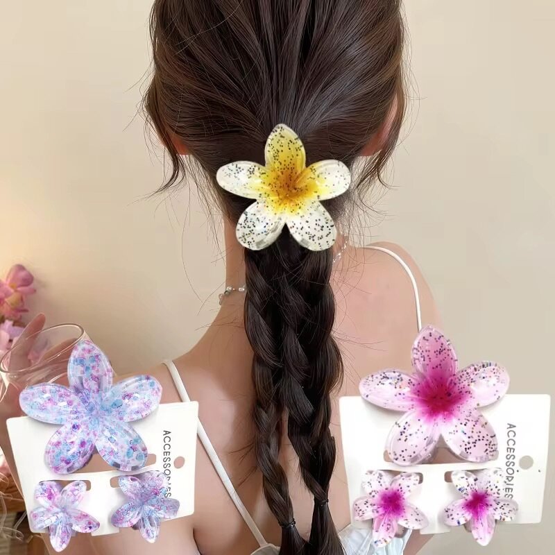 Pinces à cheveux fleuries