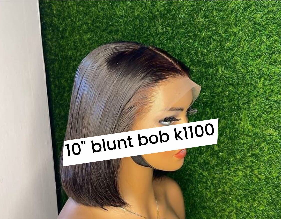 10" blunt bob