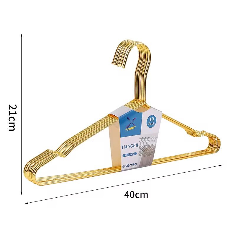 10 Porte-manteaux en métal doré