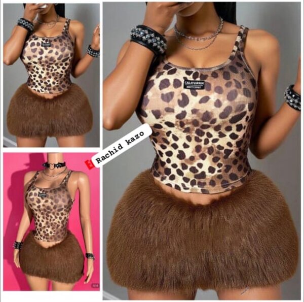 Ensemble Animalier Chic Femme