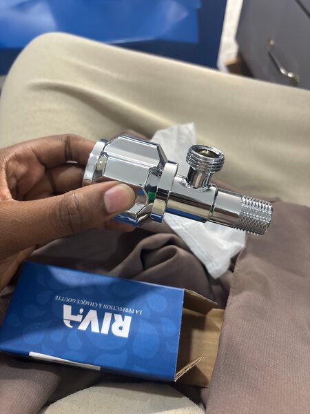 Vanne de nettoyage chromée