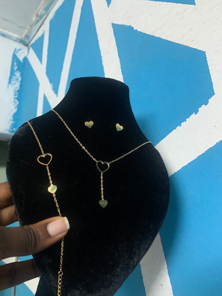 Parure Coeurs et Croix en Or