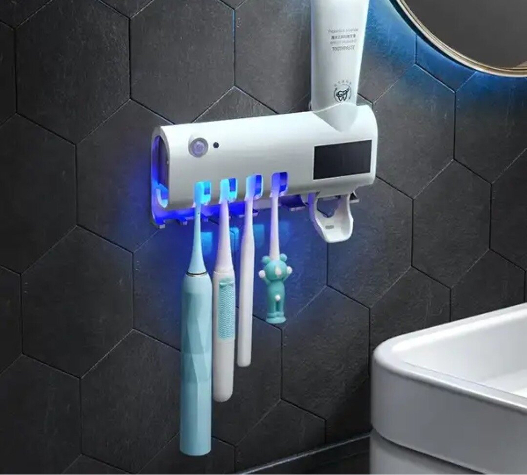 Toothbrush and Toothpaste Holder