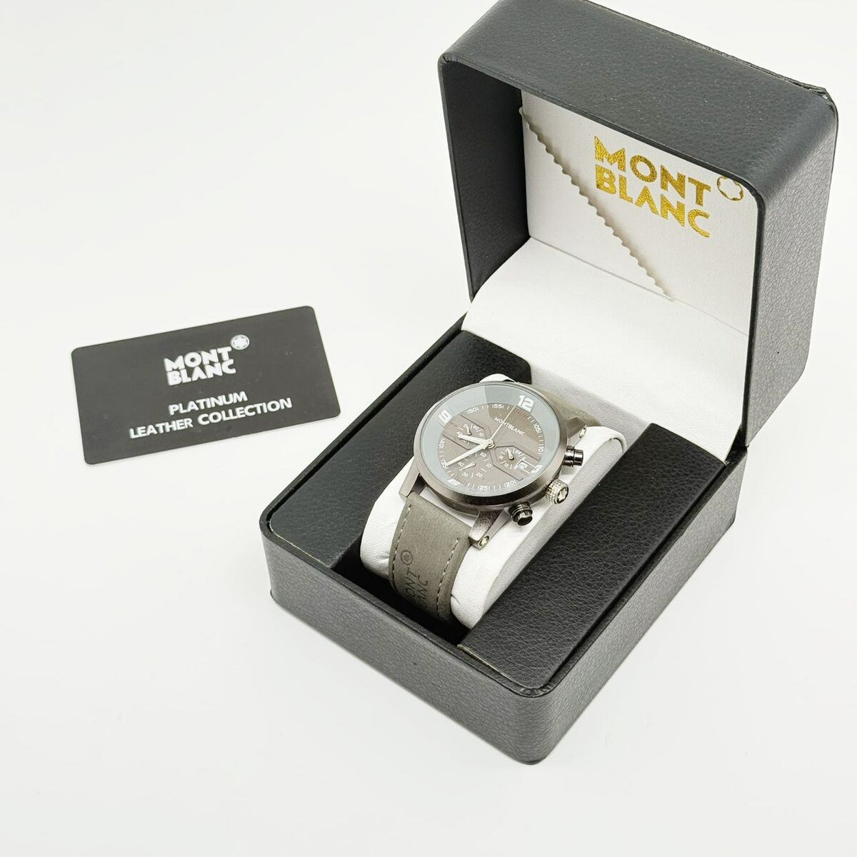 Montre Mont Blanc en cuir
