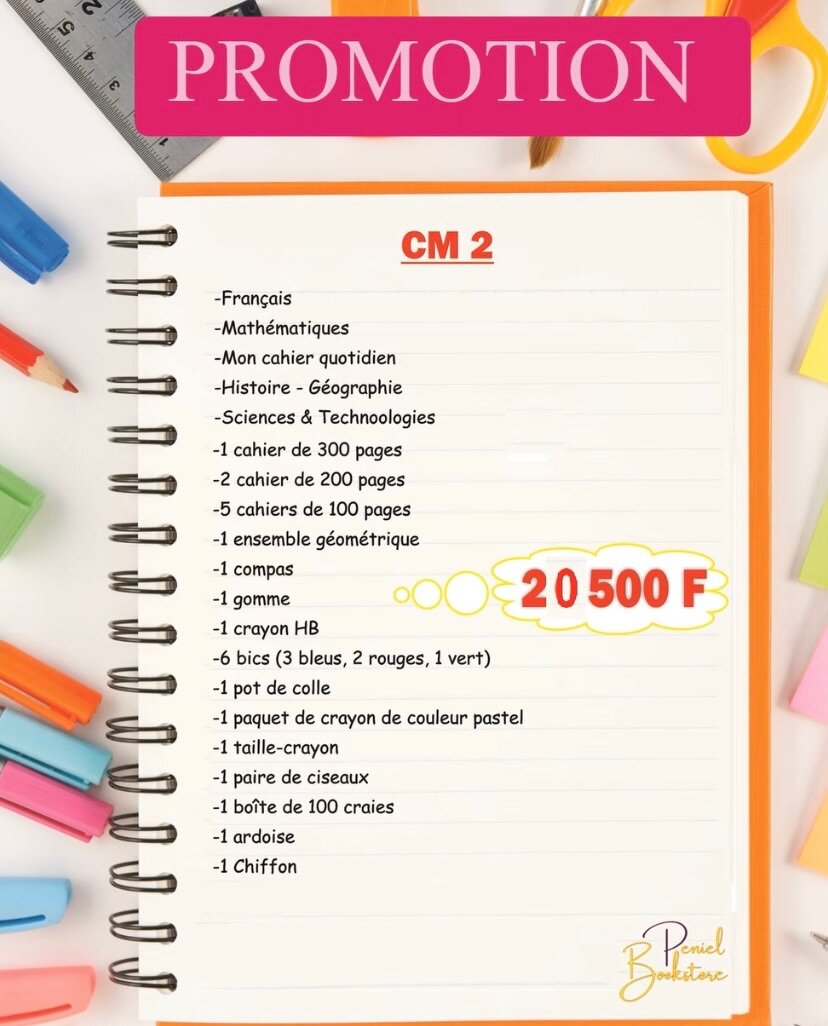 Kit scolaire CM2 complet