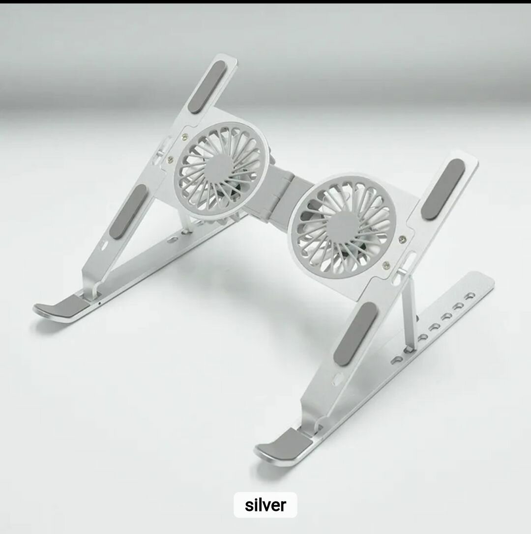 Foldable Adjustable Portable Aluminum laptop and tablet stan