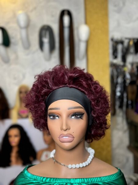 Perruque Bouclée Rouge Volumineuse