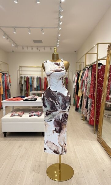 Robe longue imprimée pour femmes