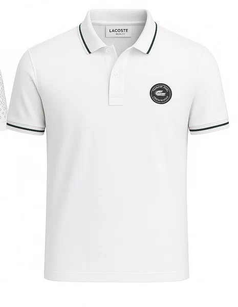Polo blanc Lacoste stylé