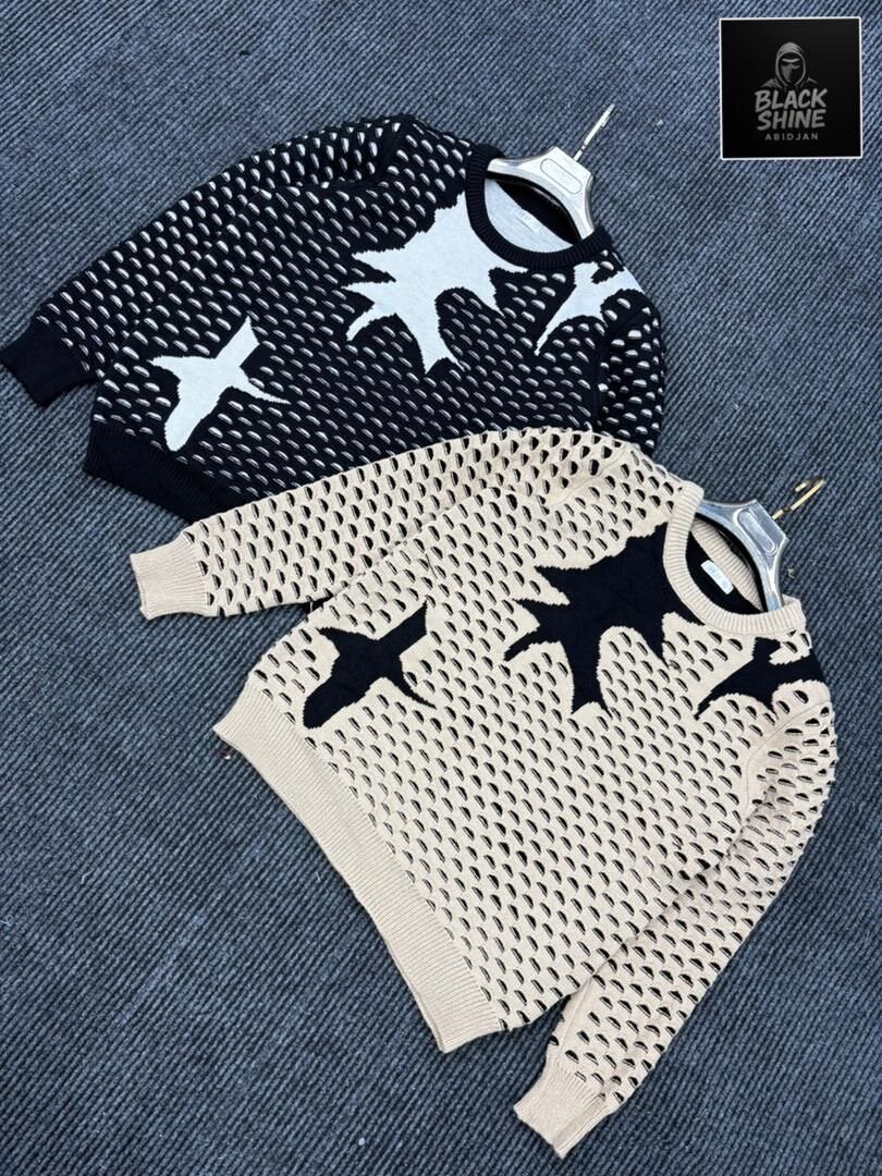 Pulls modernes motif géométrique