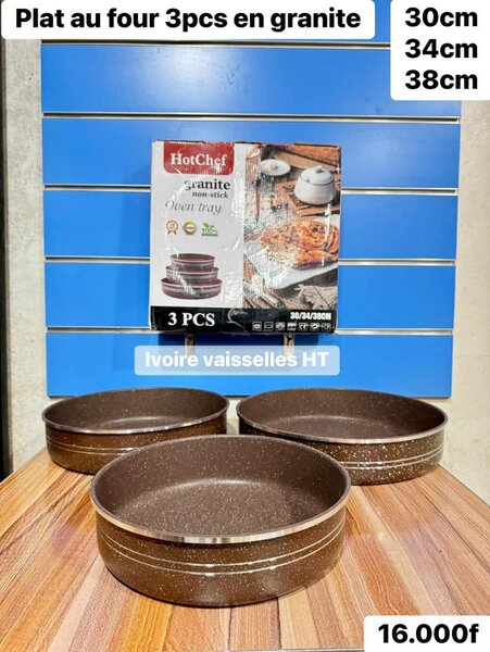 Ensemble de plats au four en granit