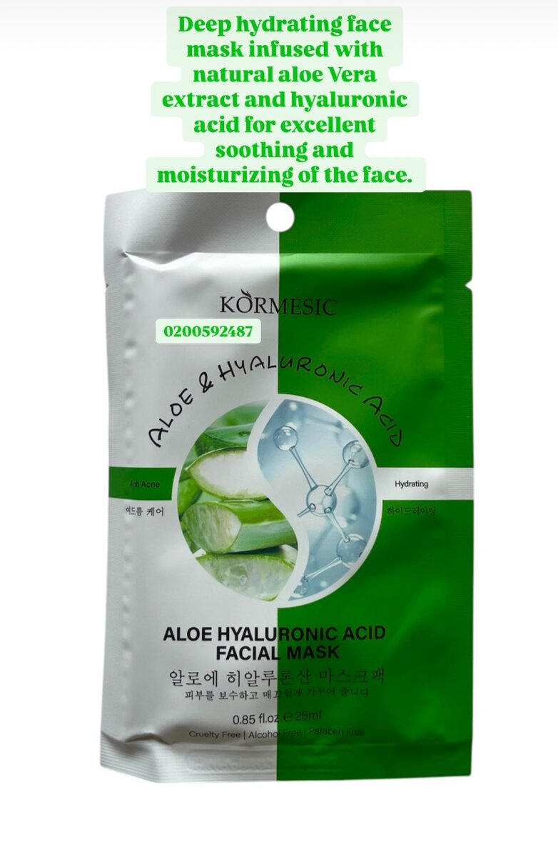 Aloe & Hyaluronic Face Sheet Mask