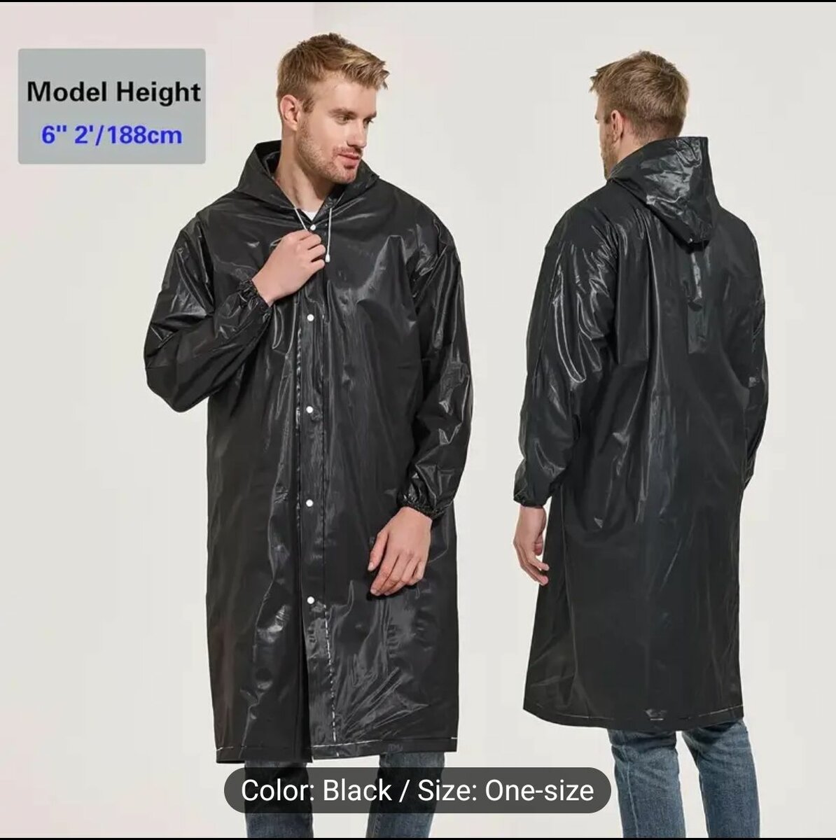 Imperméable veste taille uniqu
