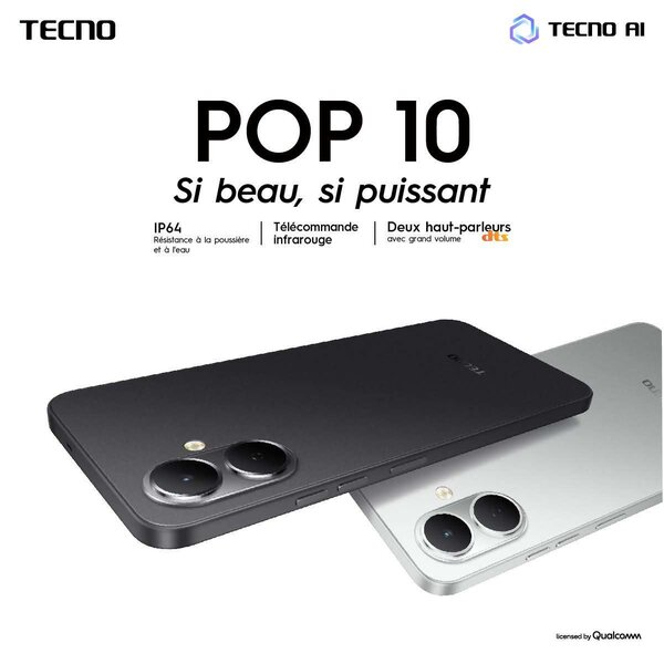 Tecno POP 10, 128Go