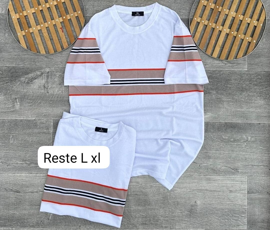 T-shirts rayés unisexes