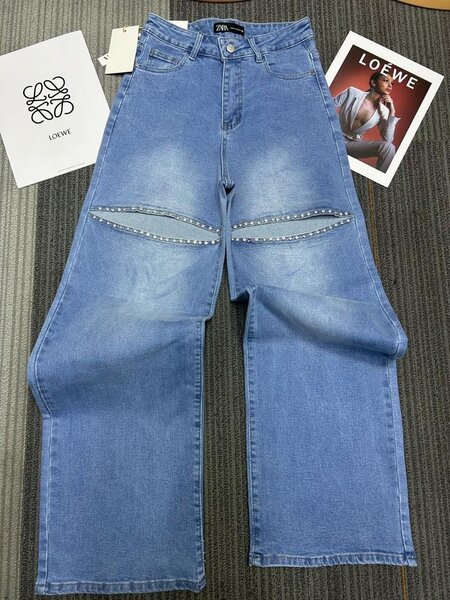 Jeans tendance avec strass