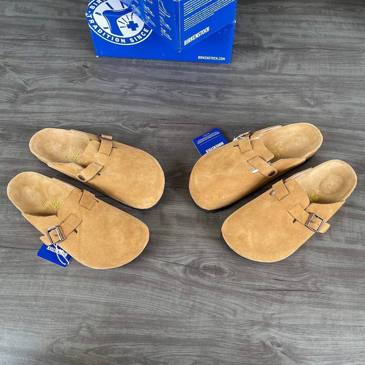 Boston Birkenstock clogs