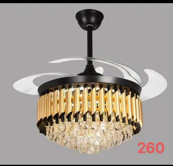 Chandelier with fan