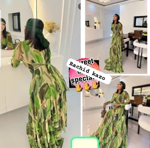 Robe longue imprimée été