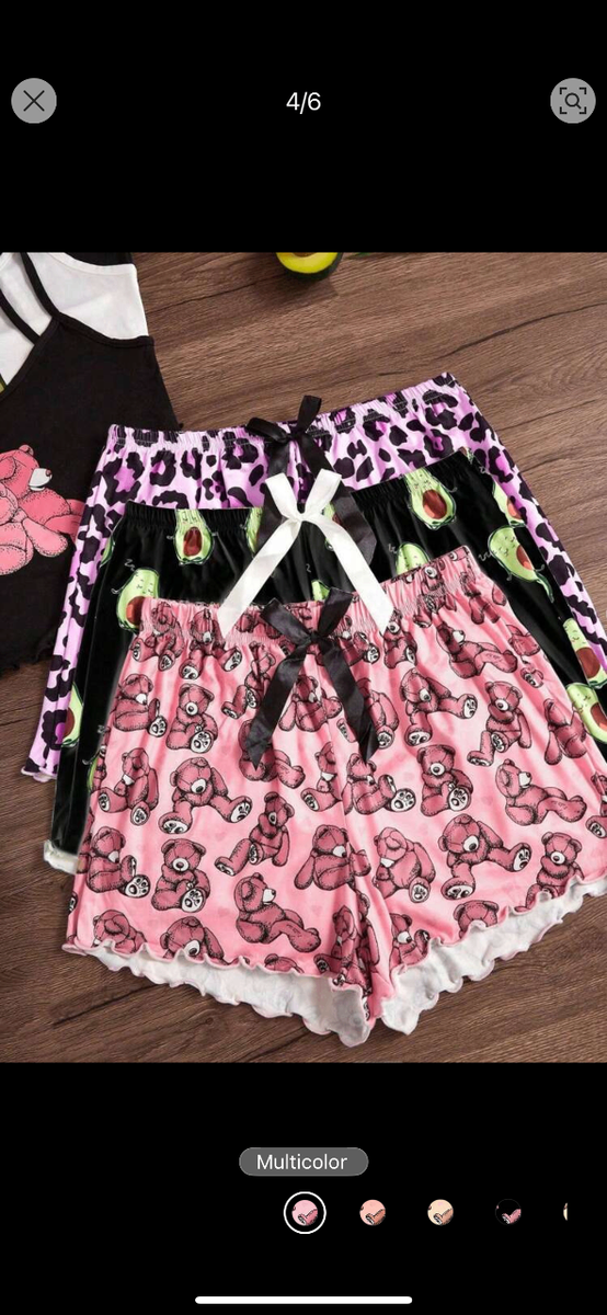 Cartoon print camisole Pajamas