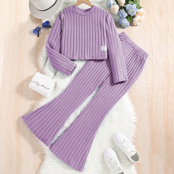 Ensemble Tricot Côtelé enfants