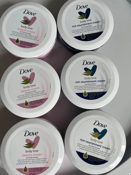 Crème Dove pour le corps