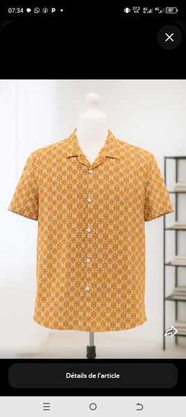 Chemise à motifs vintage