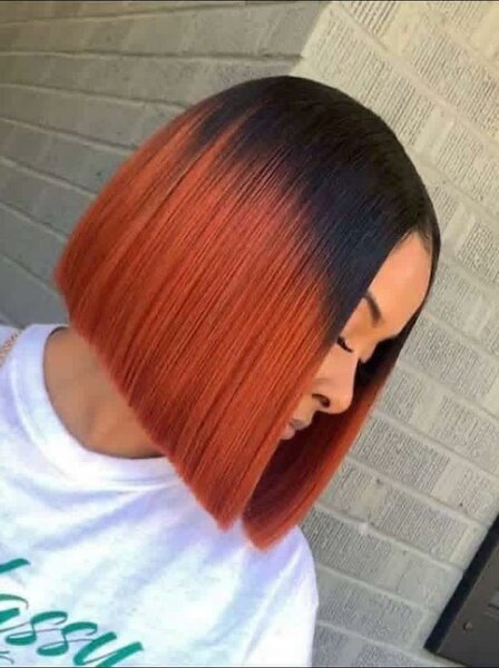 Perruque Bob Ombré Roux