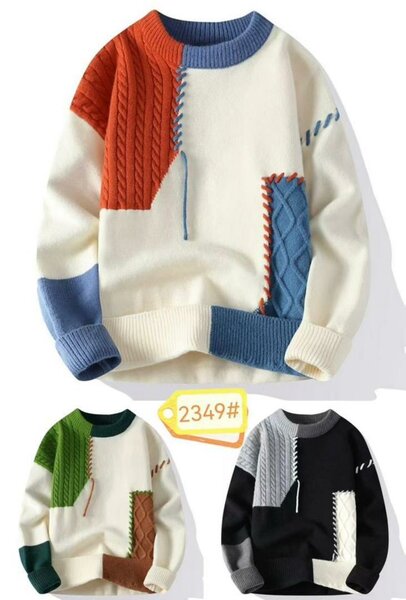 Sweater en Patchwork Coloré