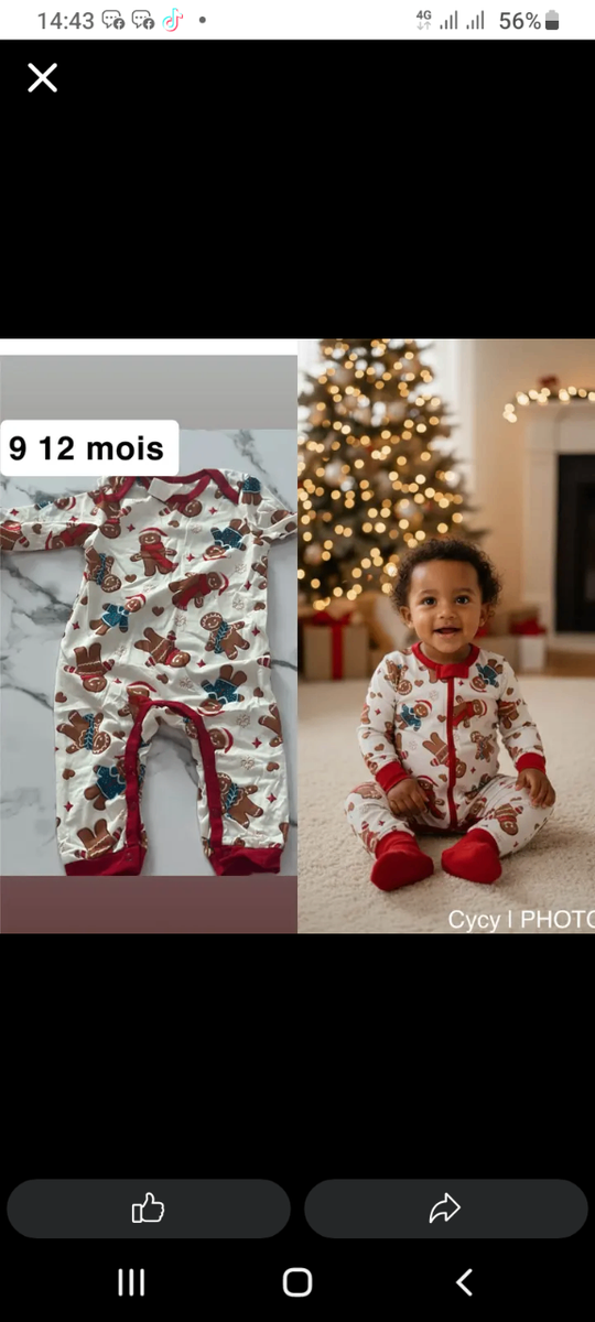 Pyjama bébé Noël chaud