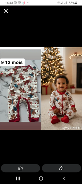 Pyjama bébé Noël chaud