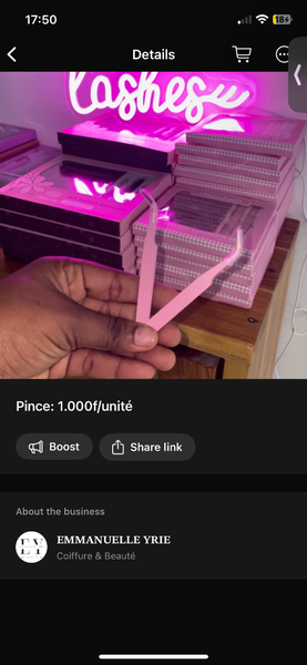 Pink Eyelash Tweezers