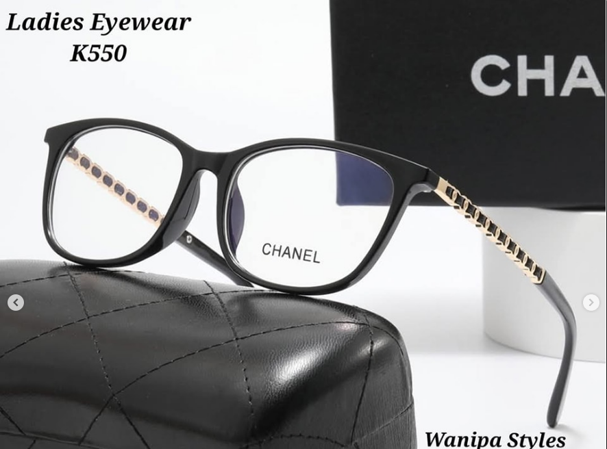 Black women's glasses Chanel