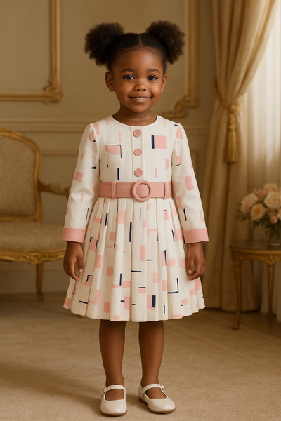 Robe enfant moderne géométrique