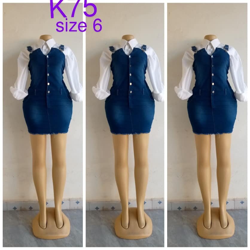 Denim sundress, short, size 6