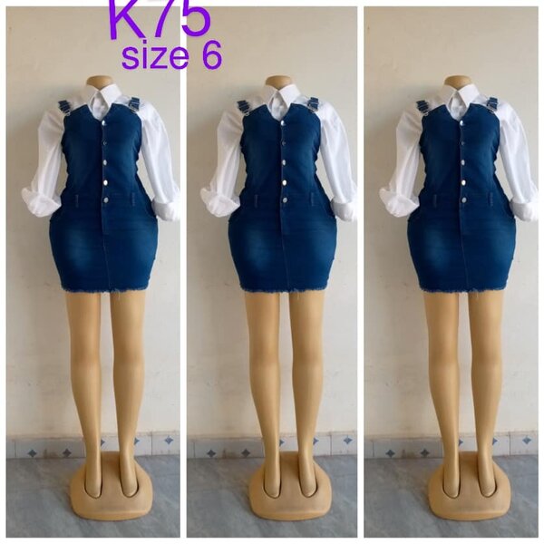 Denim sundress, short, size 6