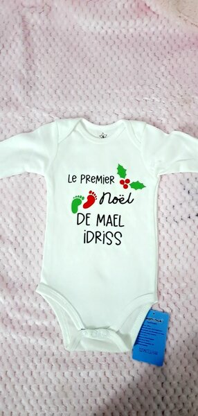 Body Noël Bébé Personnalisé