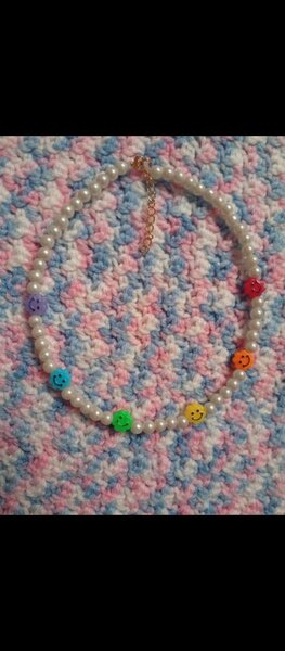 Collier Perlé Smiley