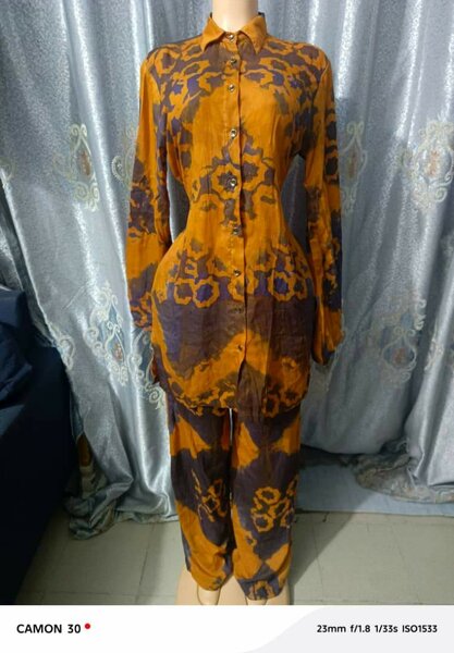 Ensemble tunique et pantalon bohème