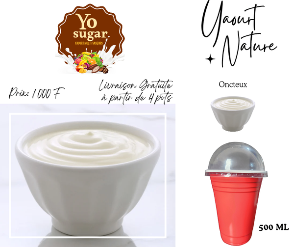Yaourt Nature  onctueux 500ml
