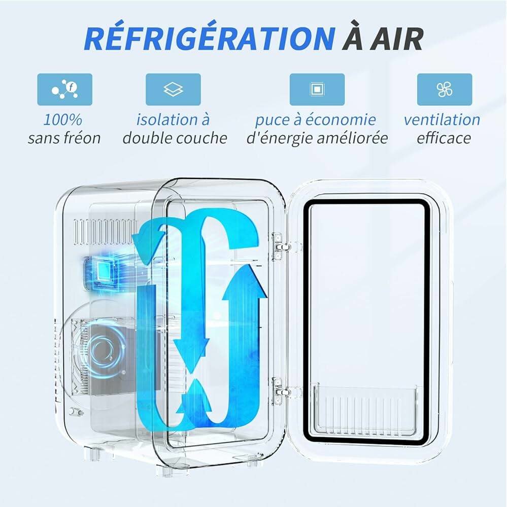 Mini fridge silencieux 12L