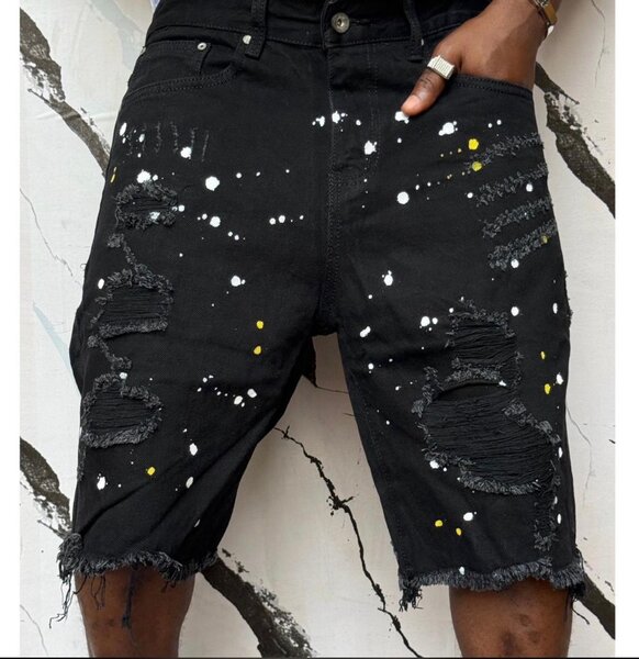Shorts en jean déchiré