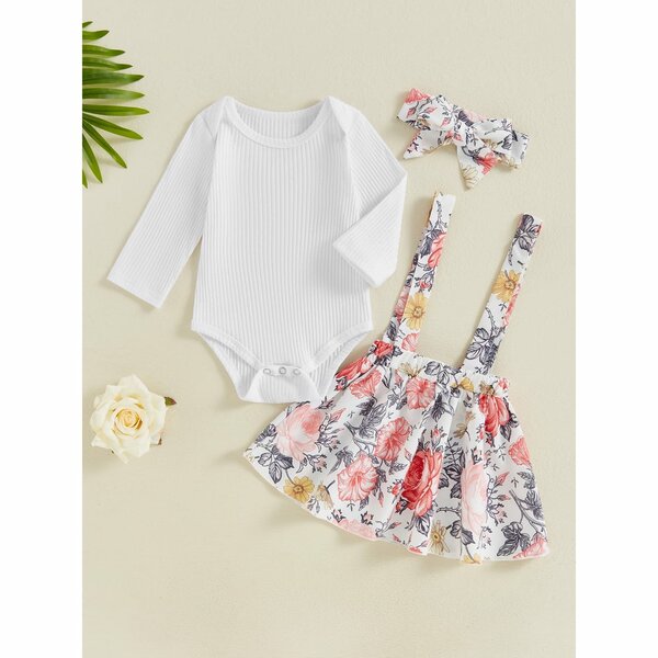 Ensemble Bébé Fleurie 3 Pièces