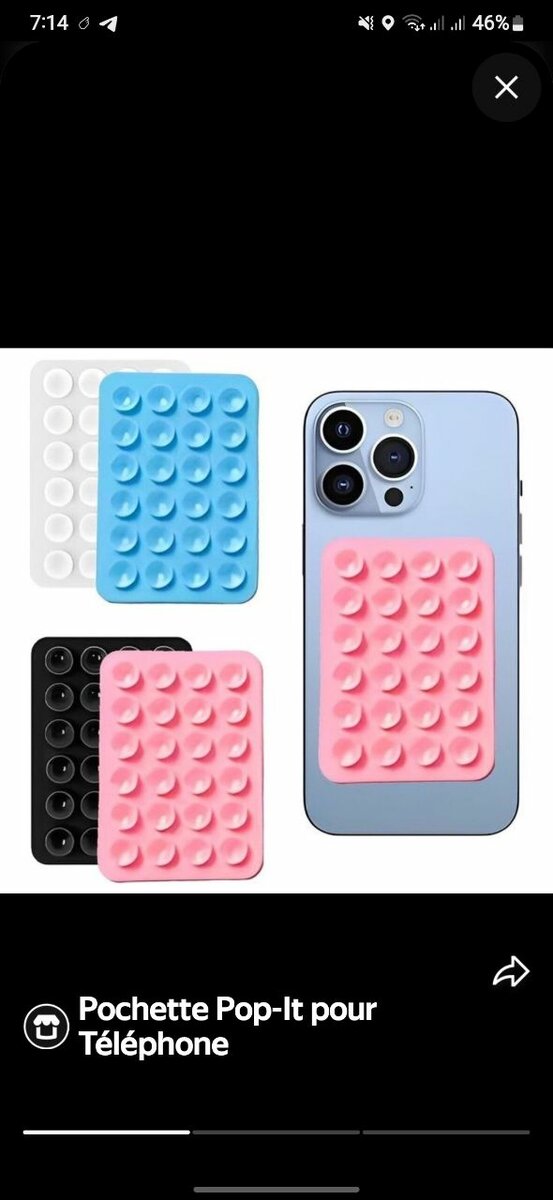 Ventouse pour Téléphone