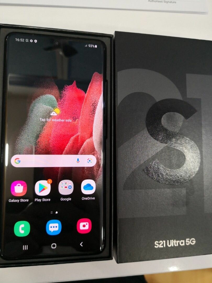 Galaxy S21 Ultra 5G 256gb/12gb ram 5000mAh battery capacity