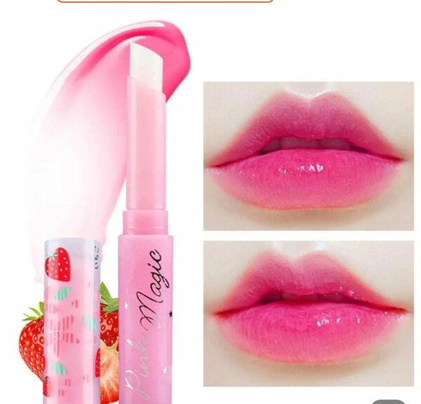 Pink Magic Strawberry Lip  Balm Color Transforming Lip